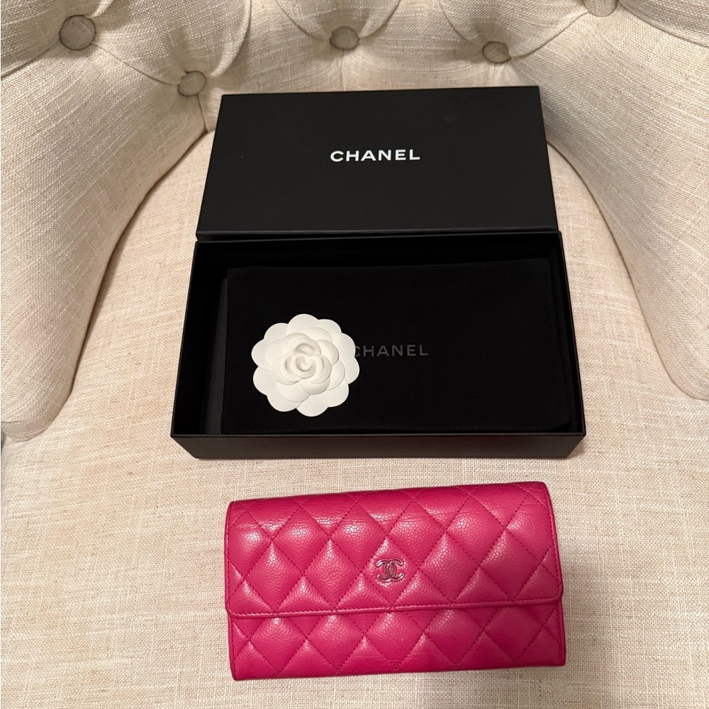Chanel Pink Lambskin wallet